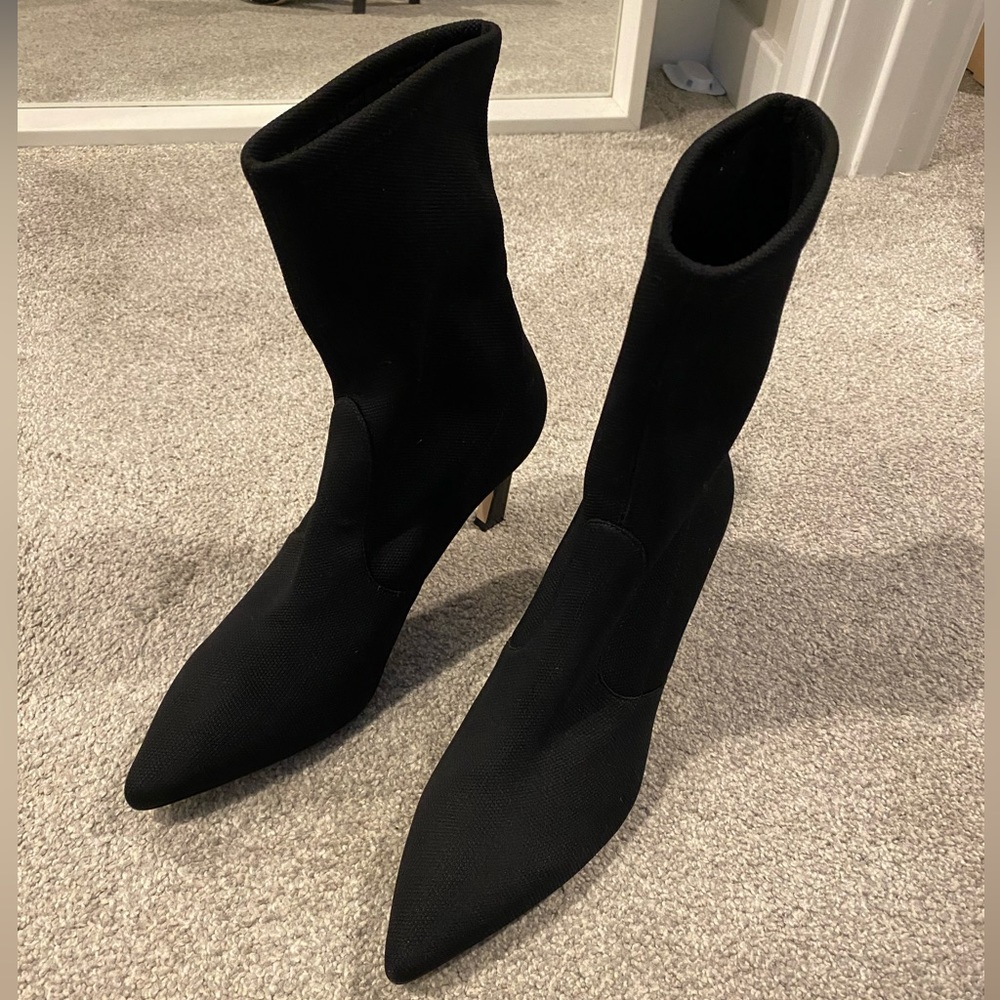 Stuart Weitzman Stuart 75 Stretch Bootie, Black S… - image 5